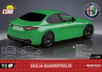 Cobi 24605 Alfa Romeo Giulia Quadrifoglio (Zöld) 90 darabos Építőjáték