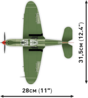 Cobi 5747 Bell P-39Q Airacobra vadászgép 380 darabos Építőjáték