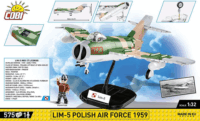Cobi 5824 Lim-5 Polish Air Force 1959 vadászrepülőgép 575 darabos Építőjáték