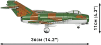 Cobi 5825 Lim-5 ( MiG-17F ) East Germany Air Force repülőgép 575 darabos Építőjáték