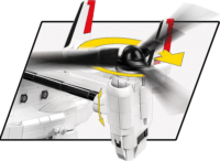 Cobi 5835 Bell-Boeing V-22 Osprey First Flight Edition 1136 darabos Építőjáték