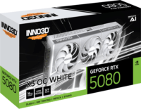 INNO3D GeForce RTX 5080 16GB GDDR7 X3 OC Videókártya - Fehér