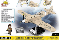 Cobi 5760 Macchi C.202 "Folgore" vadászrepülőgép 404 darabos Építőjáték