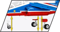 Cobi 5841 Alpha Jet Patrouille de France vadászrepülőgép 387 darabos Építőjáték