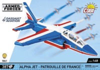Cobi 5841 Alpha Jet Patrouille de France vadászrepülőgép 387 darabos Építőjáték