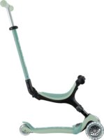 Globber Go-Up Active Lights Eco Háromkerekű gyerek roller üléssel - Vilásoszöld