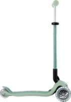 Globber Go-Up Active Lights Eco Háromkerekű gyerek roller üléssel - Vilásoszöld