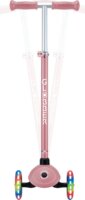 Globber Primo Plus Lights Háromkerekű gyerek roller sisakkal - Rózsaszín