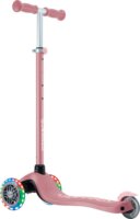 Globber Primo Plus Lights Háromkerekű gyerek roller sisakkal - Rózsaszín