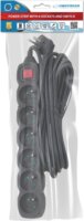 Esperanza Power Strip 220V Hálózati elosztó 6 aljzatos 5m - Fekete