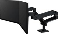 Ergotron LX PRO 17"-27" Monitor asztali tartó kar - Fekete (2 kijelző)