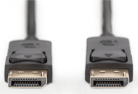Digitus AK-340106-010-S Displayport 1.4 - Displayport 1.4 4K 120Hz aranyozott kábel 1m - Fekete