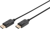 Digitus AK-340100-010-S Displayport 1.2 - Displayport 1.2 4K 60Hz kábel 1m - Fekete
