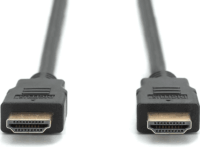 Digitus AK-330107-010-S High Speed HDMI 2.0 apa - HDMI 2.0 apa 4K 30Hz aranyozott kábel 1m - Fekete
