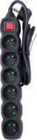 Esperanza ELK217K Túlfeszültség védő elosztó 6 aljzatos 1.5m - Fekete
