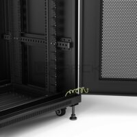 WP 19" Álló rack szekrény 42U 600x1000mm - Fekete