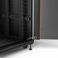 WP 19" Álló rack szekrény 27U 600x600mm - Fekete