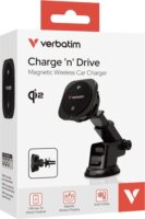 Verbatim CND-02 Wireless autós Qi töltő / tartó 15W - Fekete