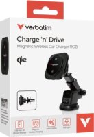 Verbatim CND-01 Wireless autós Qi töltő / tartó 15W - Fekete