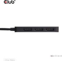 Club3D CSV-1553 USB-C apa - 3x DisplayPort anya Átalakító Adapter
