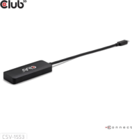 Club3D CSV-1553 USB-C apa - 3x DisplayPort anya Átalakító Adapter