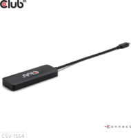 Club3D CSV-1554 USB-C apa - 3x HDMI anya Átalakító Adapter