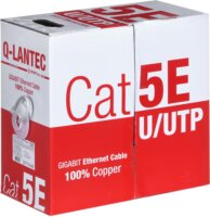 Q-Lantec KIU5PVC305NC U/UTP Cat5e Patch Kábel 305m - Szürke