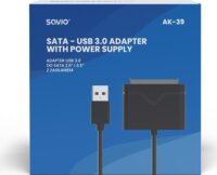 Savio AK-39 Sata3 - USB-A 3.0 apa Átalakító Adapter - Fekete