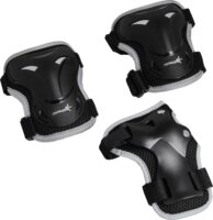 Muuwmi 682 Állítható Egysoros görkorcsolya szett 33-36 méret - Fekete / Zöld