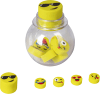 Brunnen 1027400 Vidám radír szett műanyag tartóban