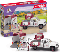 Schleich 42704 Horse Club Mobil állatorvos utánfutóval figura szett