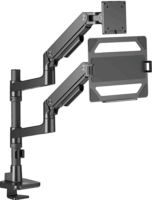 ACT AC8341 17"-49" LCD TV / Monitor asztali tartó kar + Laptop állvány - Fekete