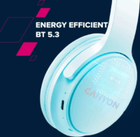 Canyon CNS-CBTHS4P Bluetooth Fejhallgató Headset - Rózsaszín
