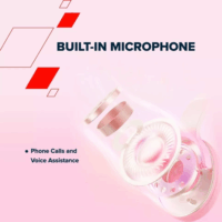 Canyon CNS-CBTHS4P Bluetooth Fejhallgató Headset - Rózsaszín