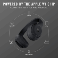 Apple MX3X2AE/A Beats Studio3 Wireless Fejhallgató Headset - Matt Fekete