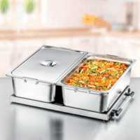 Rommelsbacher WPR 407/E Melegentartó Elektromos Tálaló lap - Fekete / Ezüst