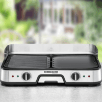 Rommelsbacher BBQ 2025 Elektromos Asztali Grillsütő 2000 Watt - Ezüst/Fekete