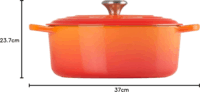 Le Creuset Signature 29cm Öntöttvas Főzőedény 4.7L - Narancssárga