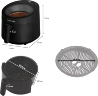 Russell Hobbs 27420-56/RH Panoramic Airfryer Forrólevegős fritőz 5L 1500 Watt - Fekete