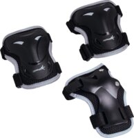 Muuwmi 272 S Csukló- Könyök- és Térdvédő készlet 3 darabos - Fekete
