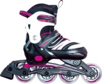 Muuwmi 284 Állítható Egysoros görkorcsolya 29-32 méret - Fekete / Rózsaszín