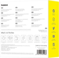 Baseus Bowie E20 Bluetooth Fejhallgató Headset Töltőtokban - Fehér