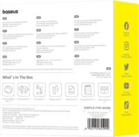 Baseus Bowie E20 Bluetooth Fejhallgató Headset Töltőtokban - Fekete