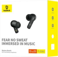 Baseus Bowie E20 Bluetooth Fejhallgató Headset Töltőtokban - Fekete