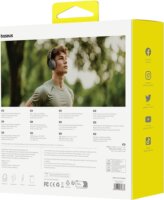 Baseus Bass 35 Max Bluetooth Fejhallgató Headset - Szürke