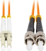 Lanberg FO-STLU-MD21 optikai patch kábel ST/UPC - LC/UPC Duplex 10m - Narancssárga