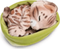 Nici Green Szunyókáló bengáli cica kosárban plüss figura 15 cm