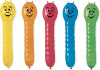 Színes lufi kukac szett (5 db/csomag)