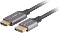 Lanberg CA-DPHD-20CU DisplayPort 1.2 - HDMI 2.0 4K 60Hz kábel 1.8m - Ezüst
