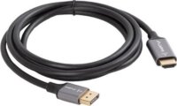 Lanberg CA-DPHD-20CU DisplayPort 1.2 - HDMI 2.0 4K 60Hz kábel 1.8m - Ezüst